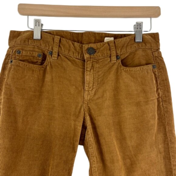 J.Crew Tobacco-Coloured Cords Womens Size 25 City Fit Academia Preppy Grunge - Picture 1 of 10